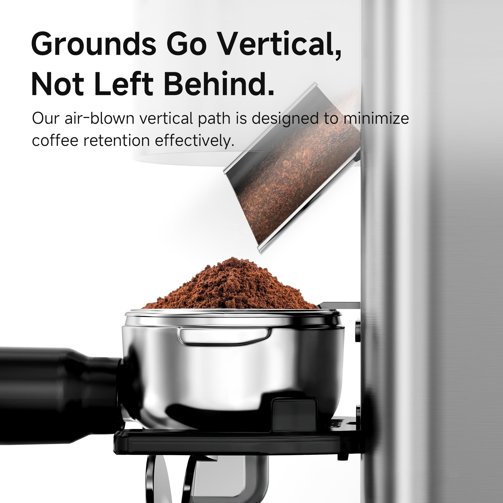 HiBREW G7 Burr Coffee Grinder – 48 Grind Settings, Stainless Steel Electric Coffee Grinder for Espresso & Drip Brewing