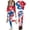 Blue(American Flag Stars), variant on CCRFTGI 250 Anniversary Usa Summer Outfits for Child Girls Size 10-12 Cute 1776 2 Piece Outfits American Flag Striped Tees and Leggings Freedom Sets for Girls Beige 2-3 Years
