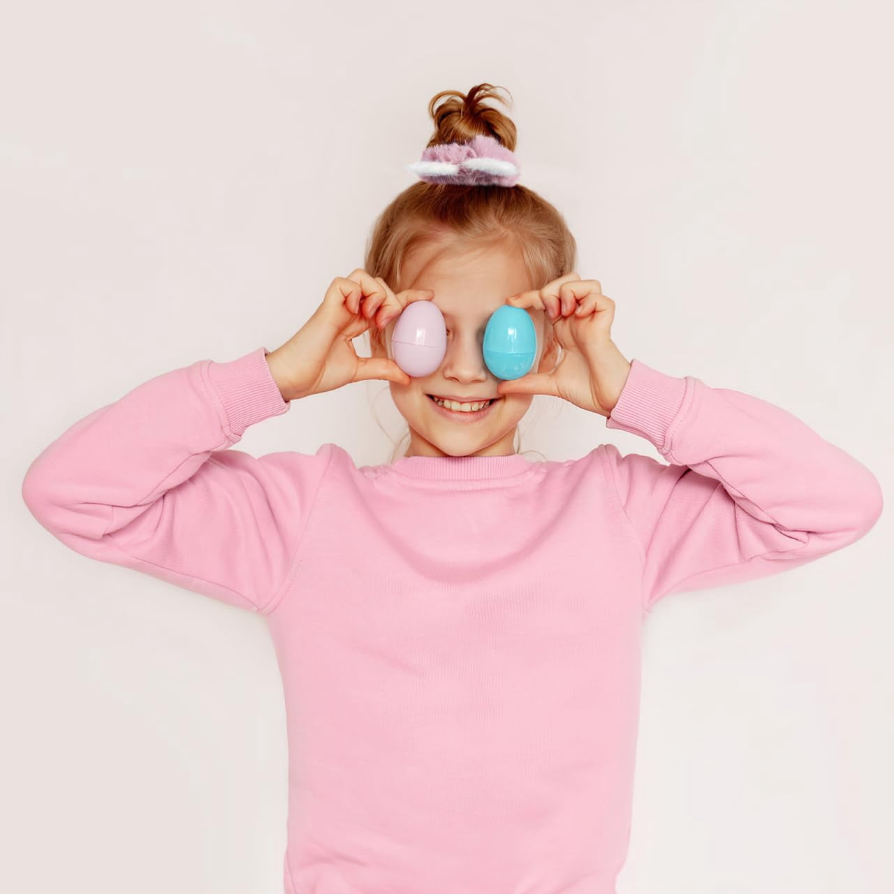 ABCISI 6pcs Cat Ear Hair Scrunchies - Fluffy Hair Ties for Girls, Cute Kawaii Elastic Ponytail Holders for Daily and Party Use, Hair Bands Elastic Plush Furry Hair Accessory, Mixed Color