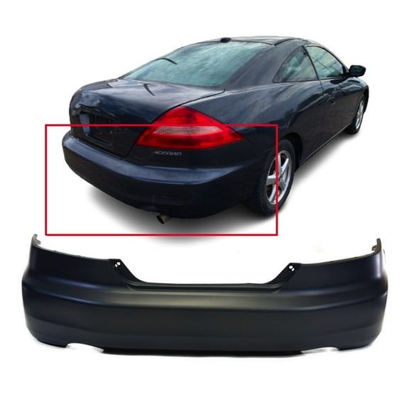 DCP Rear Bumper Cover For Honda Accord 2003-2005 Coupe LX EX SE 04715SDNA90ZZ HO1100209