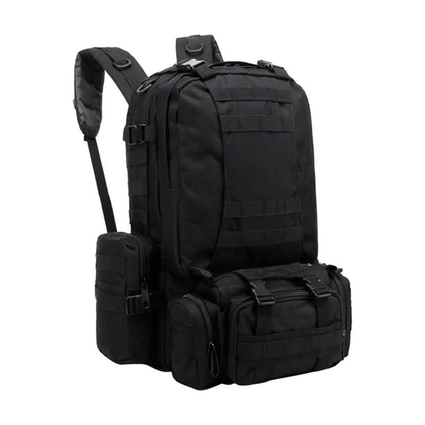 Mochila de viaje deportiva Zulema 55 l Mochila deportiva al aire libre Negro