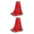 thumbnail image 4 of Sonducket Bufanda de satén a la moda de verano para mujer, chal portátil, regalos de cumpleaños, accesorio de adorno para el trabajo diario Rojo 2Conjunto, 4 of 6