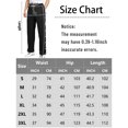 thumbnail image 5 of FEOYA Two Buttons Open Pants Mens Basketball Sweatpants Snap Button Pants Straight Leg Joggers Open Bottom Trousers with Pocket for Workout Athletic Active Sports Running L, 5 of 6