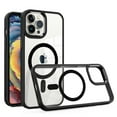thumbnail image 5 of Xpression Cover for Apple iPhone 14 (6.1") Magnetic Case with Built in Magnets Compatible with MagSafe, Clear Slim Hybrid Frame Bumper Phone Case - Clear / Black, 5 of 9