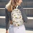 thumbnail image 5 of Yiaed Little Birds Print Print Laptop Backpack Travel Canvas Backpack Vintage Aesthetic Backpack for School Knapsack Backpack Backpack for School-Small, 5 of 5