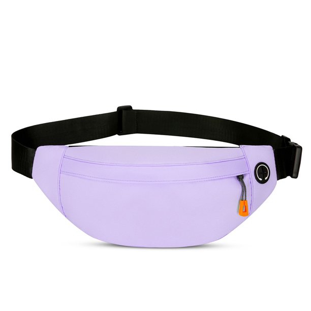 Qarigey Riñonera ajustable con cremallera, versátil, de gran capacidad, elegante y a la moda, de primera calidad Bolsas de mensajero y de hombro Púrpura pálido