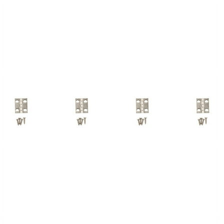 National Hardware N211-012 Decorative Narrow Hinge, Steel, Satin Nickel