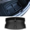 thumbnail image 2 of Ikon Motorsports 1PC Rear Trunk Lower Box Waterproof Storage Bins Organizer Rear Lower Trunk Storage Box Interior Accessories Compatible with 2024-2025 Tesla Model 3 Highland, Black PP Polypropylene, 2 of 7