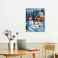 thumbnail image 2 of Creowell  Beautiful Snowman Canvas Wall Art Print Canvas Canvas Wall Art Print Design (Beautiful Snowman 16x20 Inch), 2 of 3