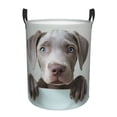 thumbnail image 1 of Balery Adorable Puppy Portrait Cesta de ropa redonda con asas, impermeable, independiente, para ropa, juguetes, dormitorio y familia-Small, 1 of 6