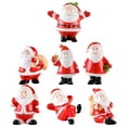 thumbnail image 4 of Fnochy Santa Claus Mini Christmas Decorations, Red Resin Figurines for DIY Dollhouse Fairy Garden Decoration, 4 of 9
