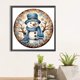 thumbnail image 2 of 5D bricolaje taladro redondo completo diamante pintura invierno muñeco de nieve Kit hogar decoración arte artesanía FLhrweasw Nuevo, 2 of 9