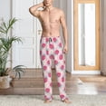 thumbnail image 5 of Vsdgher Floral Strawberr Print Mens Pajama Pants Sleep & Lounge Pants, PJ Bottoms With elastic waistb and Pockets, 5 of 5
