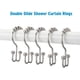 thumbnail image 5 of Anillos de ganchos para cortina de ducha, ganchos de ducha de doble deslizamiento de metal resistente al óxido para cortinas de barras de ducha de baño, juego de 12 ganchos Xemadio WRMH-1457, 5 of 8