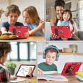 thumbnail image 4 of Allytechgroup for iPad (A16) 11th Generation 11 Inch 2025/ iPad 10th Generation 10.9 Inch 2022 Case, Built-in Kickstand Slim Soft Silicone Shockproof Protective Back Cover for Children, Red+Black, 4 of 7