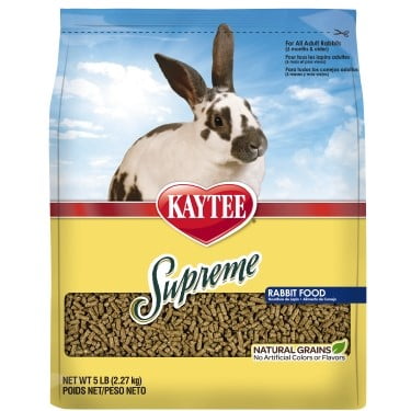 Kaytee Supreme Fortified Daily Diet Rabbit Food, 5-lb
