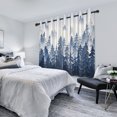 thumbnail image 4 of Mountain Forest Curtains,Blue Blackout Window Drapes for Bedroom Living Room 2 Panel Sets,42x108 Inch, 4 of 6