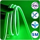 thumbnail image 2 of Tira led neon verde flexible unicolor 5 metros solo rollo impermeable DOSYU  DY-YL08, 2 of 8