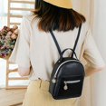 thumbnail image 4 of Forever Young Designer Women Backpack Mini Soft Touch Leather Small Backpack Female Fashion Ladies Bagpack Satchel Shoulder Bag Black, 4 of 6