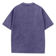 thumbnail image 4 of Oversized Tshirts for Men Vintage Acid Wash Shirt Summer Short Sleeve Basic Tees Baggy Comfort Colors T-Shirts （Purple,3XL）, 4 of 9