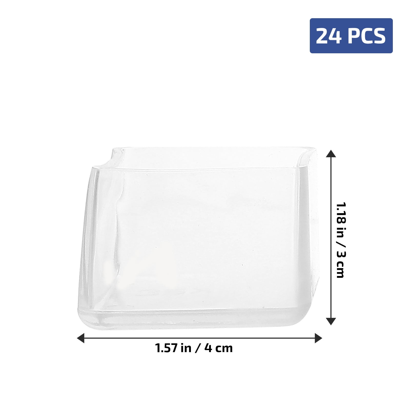FOMIYES 24-Pack Silicone Furniture Feet Pads – Anti-Slip Protective Covers, Oval 20x40mm, For Chair, Table, Couch Legs – Floor Protectors