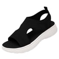 thumbnail image 2 of Women's Soft Sole Orthopedic Sandals, Lightweight Casual Open Toe Sport Sandals Women Summer Dressy Comfortable Platform Wedge Breathable Slip On Walking Tennis Shoes, 41, 2 of 9