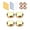 16mm, variant on Pack of 4 Sturdy Brass Materials Glass Nails Screws Gold Tone Designs Portable for Home and Commercial Daily Use
