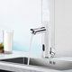 thumbnail image 2 of Grifo de lavabo de baño sin contacto con Sensor automático plateado, grifo de agua fría y caliente, 2 of 8