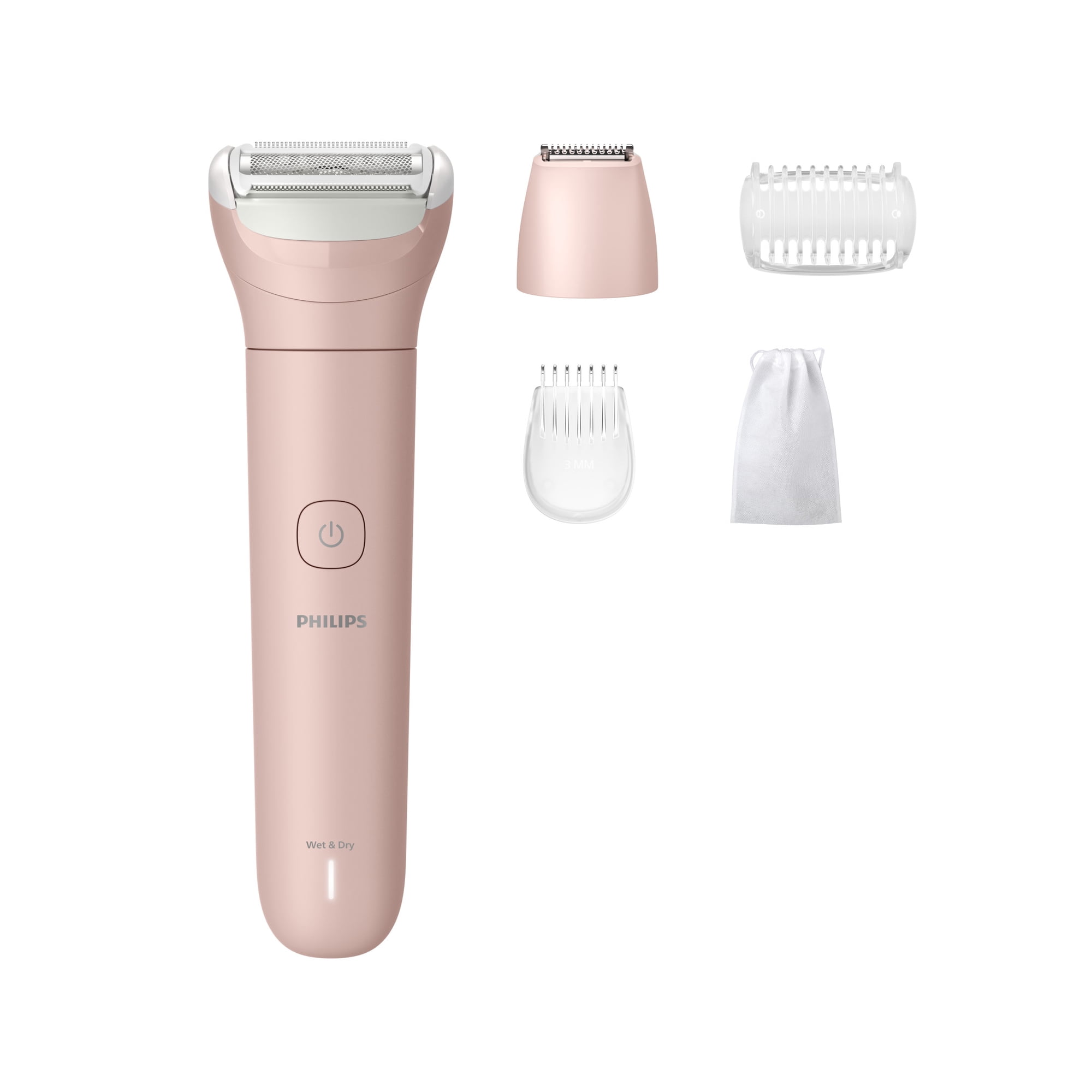 Philips Lady Shaver Series 6000 - Cordless, Wet & Dry Electric Shaver, 3-Blade Shaving System, For Legs, Body & Bikini, 80 Mins. Runtime, Model BRL137/00