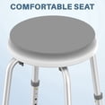thumbnail image 5 of KEKOY Adjustable Shower Stool, FSA/HSA Eligible Bath Stools for Inside Shower Anti-Slip Round Plastic Upgraded Bathroom Seats,Tool-Free Bath Chairs for Seniors, 5 of 9