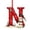 N, variant on Letter B-shaped Christmas Acrylic Ornament, Christmas Tree Hanging Pendant Decoration, Monogram Xmas Stocking Tags for Holiday Party Favors, Christmas Tree DIY Craft Ornaments