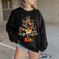 thumbnail image 2 of Patlollav Womens Long Sleeve Christmas Print Tops Blouse Sweatshirts Black S, 2 of 6