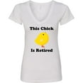 thumbnail image 3 of Inktastic Retirement This Chick is Retired Women's V-Neck T-Shirt, 3 of 5