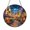 Acrylic 3.5 Inch, variant on Charming Paris Street Stained Glass Style Suncatcher Window Hanging, European Village Sun Catcher Ornament, Nighttime Cityscape Window Art, Parisian Inspired Decorative Window Hanging Gift