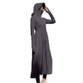 thumbnail image 3 of Kmdttou Sunscreen Coat for Women New Solid Color Long Sleeve Hooded Trousers Sun Protection Clothing, 3 of 8