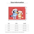 thumbnail image 5 of Rozeui Bluey for Flannel Blanket, Soft Fuzzy Plush King Blanket for Winter, Thick and Warm All-Season Bed Throw-40"x30", 5 of 6