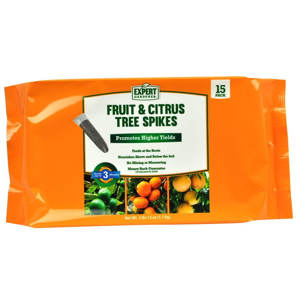 Expert Gardener Fruit and Citrus Tree Fertilizer Spikes 15pk.