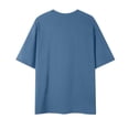 thumbnail image 1 of Camisas de Manga Corta de los Hombres Color Sólido de Ajuste Cuello Redondo Tops Casuales, Verano Y Primavera, Camisas Casuales de los Hombres, 1 of 4