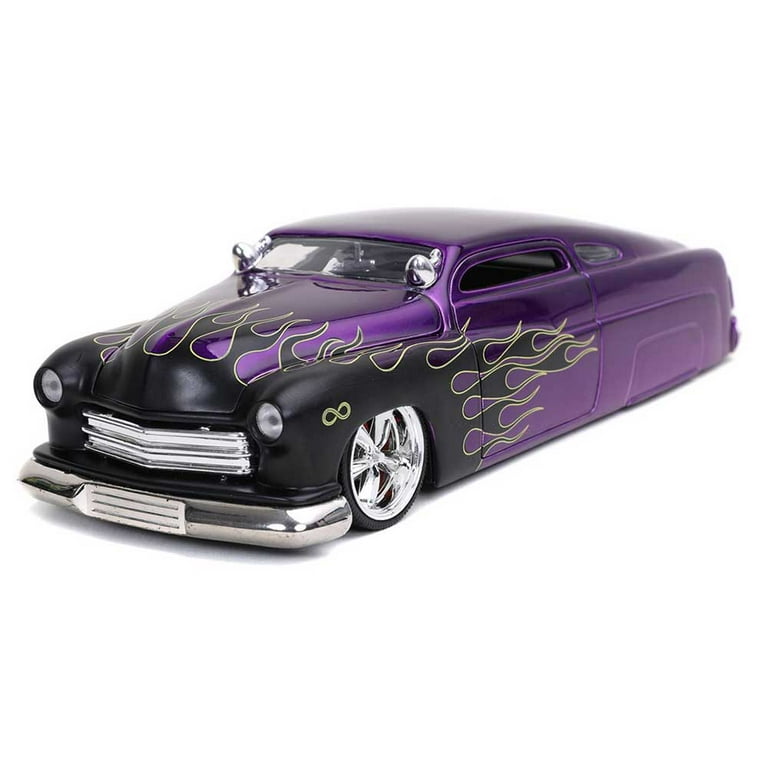 Jada Toys 32305 1951 Mercury Purple with Black Flames Bigtime
