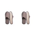 thumbnail image 1 of Minnieouse 10 pares de zapatillas desechables de lana Coral para Hotel, zapatos cálidos de Color sólido, zapatillas de SPA para el hogar, gris 2 2piezas, 1 of 4