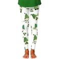 thumbnail image 4 of Tiijoy Little Girls St. Patrick's Day Tights Soft Stretch Base Layer Pants, Sizes 1-12, 4 of 4