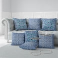 thumbnail image 5 of Vine Visions Throw Pillow with Removable Cover in Muted Blue 16x16, 5 of 6
