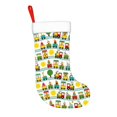 thumbnail image 2 of Disketp Train With Animals Christmas Stockings, Xmas Stocking for Family Holiday Season Décor, Personalized Holiday Indoor Decorations, 2 of 7