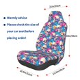 thumbnail image 3 of Pofeuu Skull blue leaf Print Automotive Car Seat Covers Flat Cloth Full Set Seat Covers,Car Seat Covers front seats for Cars Trucks and SUVs, 3 of 5