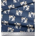 thumbnail image 3 of Soimoi Poly Georgette Fabric Labrador Dog Print Sewing Fabric Yard 52 Inch Wide, 3 of 3