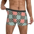 thumbnail image 3 of Men's Boxer Briefs, Colorful Checkered Soft Comfy Mens Underwear Boxer Briefs Breathable With Widen Waist, 3 of 7