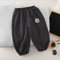 thumbnail image 5 of 2-3T 3 Pack Toddler Boys Pants Toddler Boys Clothes Kids Boys Sweatpants Cute Casual Elastic Waist Joggers Athletic Pants Size 6M-4T,Black, 5 of 8