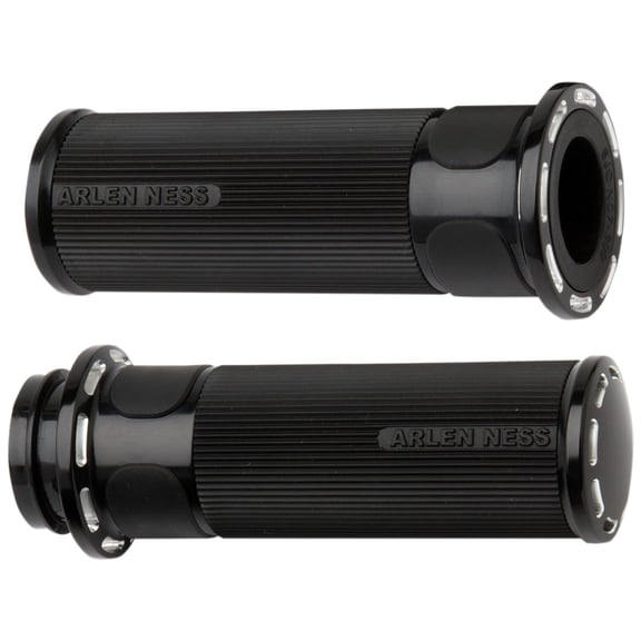 Arlen Ness Slot Track Black Grips (07-301)