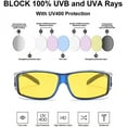 thumbnail image 4 of LVIOE Wrap Around Night-Vision Glasses, Fit Over Prescription Glasses with HD Polarized Yellow Lens Night-Driving Glasses, 4 of 5