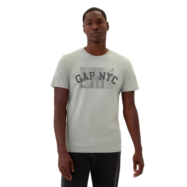 Remera GAP para Hombre con Bolsillo Mineral Gris Talle L